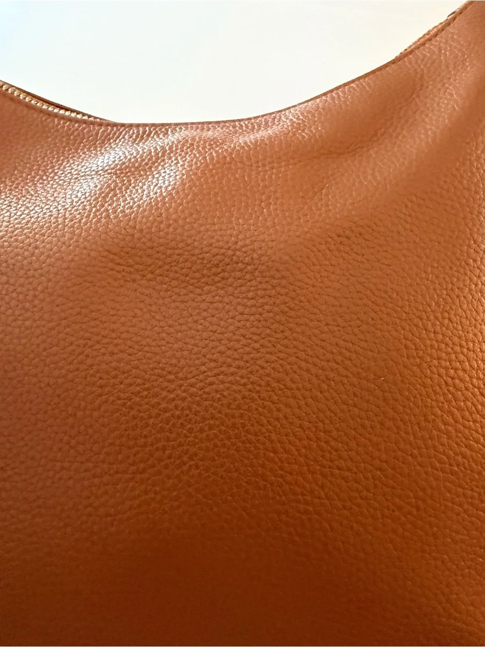 Kate Spade New York Brown Pebbled Leather Shoulder Crossbody Bag